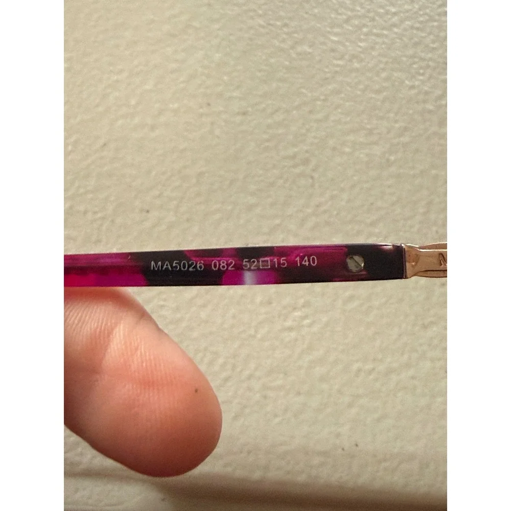 Marcolin Womens Eyeglasses MA5026 082 Matte Violet Cateye 52 15 140